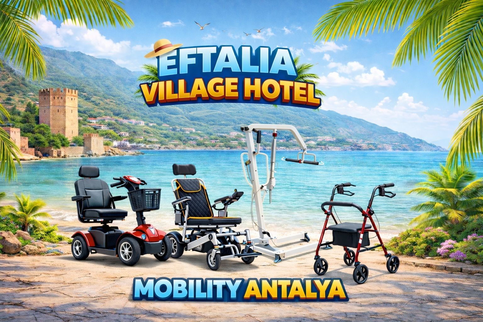  Mobility scooter rental at Eftalia Village Hotel Antalya